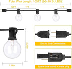 Christmas String Lights, 100ft Waterproof Twinkle Lights