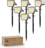 Solar Landscape Spotlights 6-Pack, LED