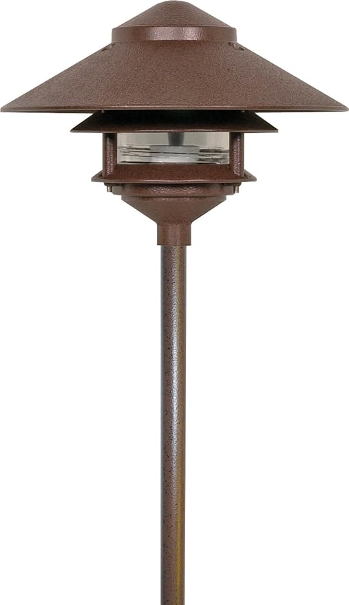 Nuvo Lighting 90/1279 12-Inch By 1/2-Inch Steel Durable Outdoor Landscape Pathway Lighting Mounting Post, Old Bronze