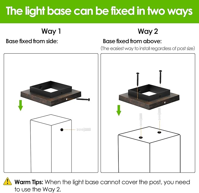 Mlambert 8 Pack Solar Post Lights Outdoor, Waterproof Fence Cap Lights for Deck, 4x4 6x6 Wooden Vinyl Outdoor Light with Shinning Effect, Brown