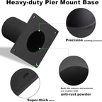 Post Light Pier Mount Adapter, 3" Heavy-Duty