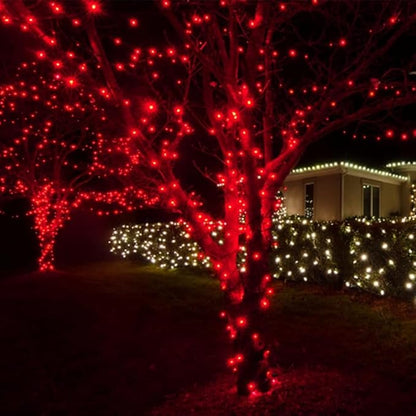 50 LED Christmas Twinkle Lights, 16ft Waterproof for Yard