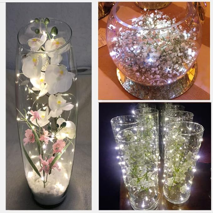 16-Pack 30 LED Christmas Twinkle Lights, 10ft Waterproof for Porch