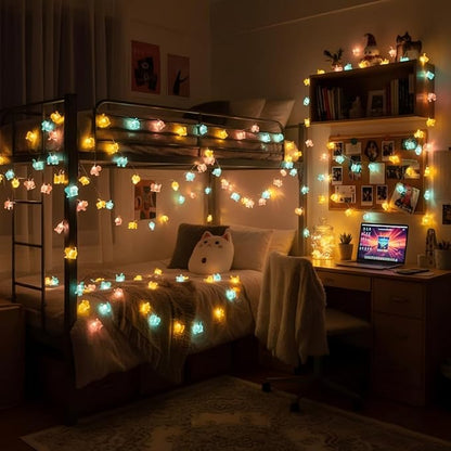 10ft LED Patio String Lights, Waterproof Outdoor