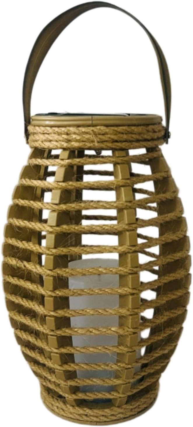 Solar Lanterns Outdoor Waterproof, Imitation Candle Lantern in Bohemian Style for Garden, Backyard, Patio Decor, Birthday Gifts for Women Mom Grandma, Hanging Garden Lights for Outside