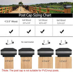 4-Pack Solar Post Cap Lights for Fence, LED