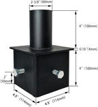 5" Pier Mount Base, Post Light Mounting Adapter