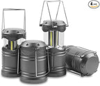 4-Pack Garden Solar Lanterns, Waterproof LED Yard Lights