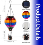 Rustic Hanging Solar Lanterns for Patio, Waterproof LED