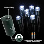 200 LED Christmas Twinkle Lights, 72ft Waterproof for Yard