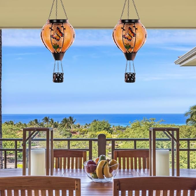 Butterfly Solar Garden Lanterns, Decorative Waterproof LED