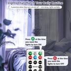 8ft White String Lights for Backyard, Waterproof LED