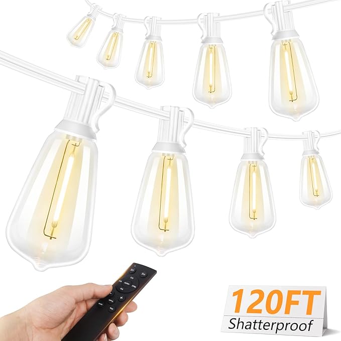 120ft Christmas LED String Lights, Waterproof Timer Lights