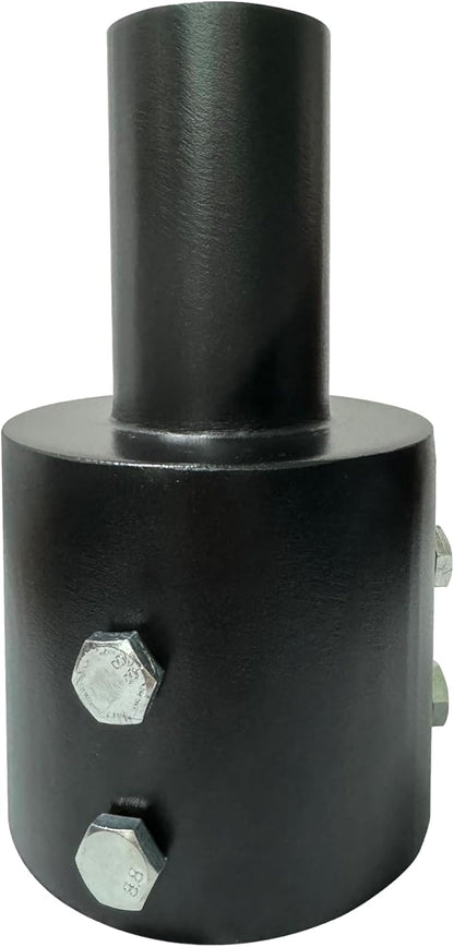 Tenon Slip Fitter Light Pole Adapter for 4 inch Round Pole, 2 3/8" Round Tenon Adapter for Mounting Bracket for Outdoor Shoebox Lighting Street Light Parking Lot Light