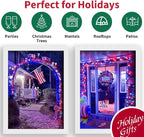 16ft Christmas LED String Lights, Waterproof Timer Lights