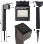 6-Pack Solar Path Lights, Outdoor Driveway LED