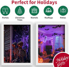 Halloween String Lights, 18ft 50 LED Waterproof Twinkle Lights