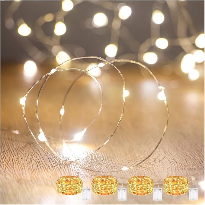 Christmas Fairy Lights, 10ft Battery Twinkle Lights