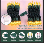 Christmas Twinkle Lights, 20ft Waterproof for Backyard