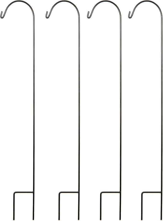 Heavy-Duty Shepherd's Hooks, 33" Garden
