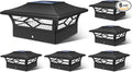 Solar Fence Post Caps 6-Pack, Yard LED