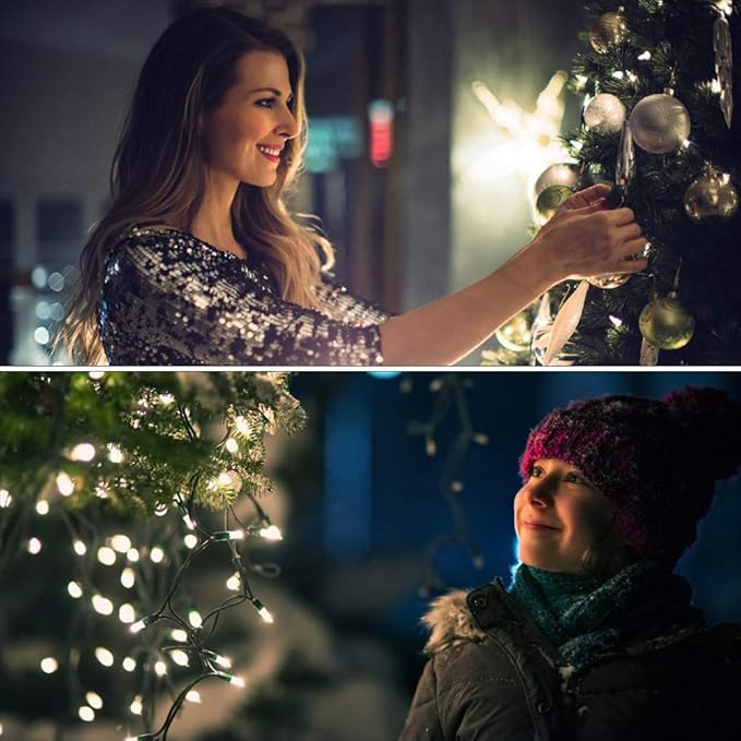 33ft Christmas LED String Lights, Waterproof Timer Lights