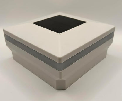 4.5" x 4.5" Composite Solar Deck Post Cap Light for a Trex Transcend Post (White)