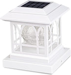 Warm White Solar Fence Post Caps, Patio LED