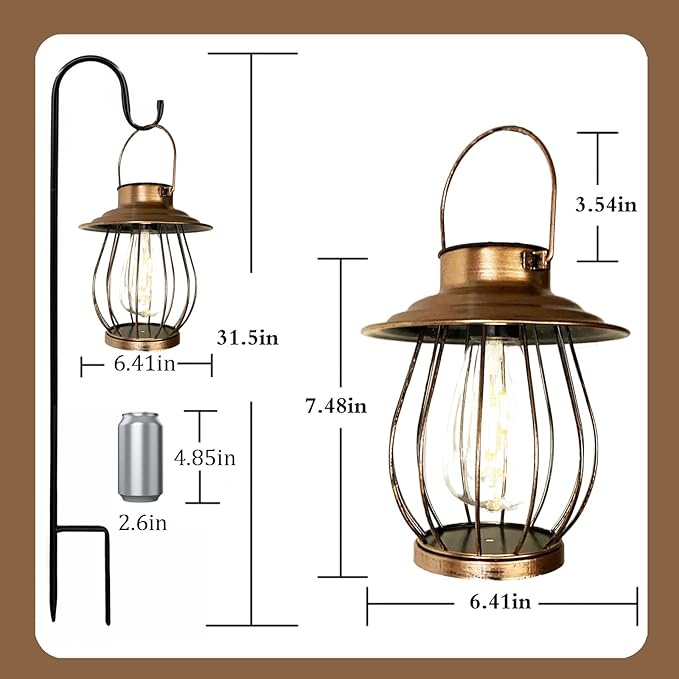 Backyard Solar Lanterns, Waterproof LED Outdoor Lights