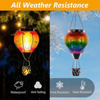 Backyard Solar Patio Lanterns, Elegant Waterproof LED