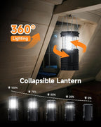 4-Pack Multi-Function Rechargeable Camping Lantern