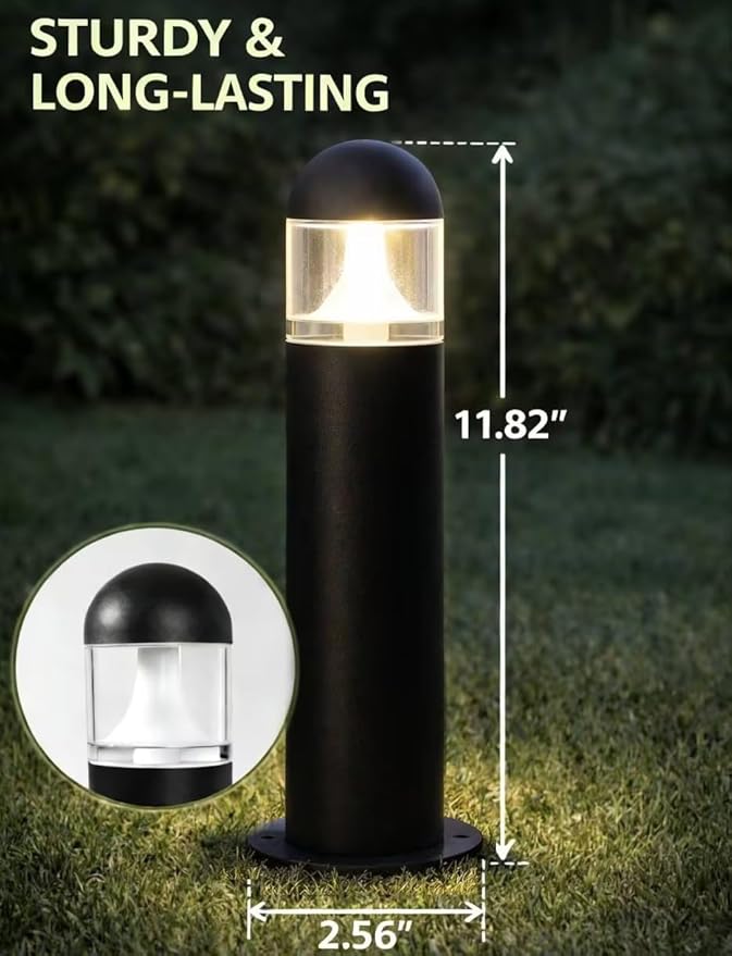 Solar Garden Path Lights 12-Pack, Waterproof