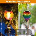 Metal Hanging Solar Lanterns for Garden, Waterproof LED