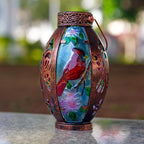 Classic Cardinal Solar Lanterns for Porch, Waterproof LED