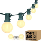 40 LED Christmas Twinkle Lights, 25ft Waterproof for Yard