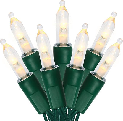 Christmas Porch String Lights, 50 LED Waterproof