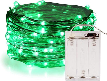 10ft Green Outdoor Edison String Lights, Weatherproof