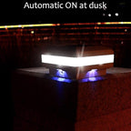 4-Pack Solar Post Cap Lights for Fence, LED