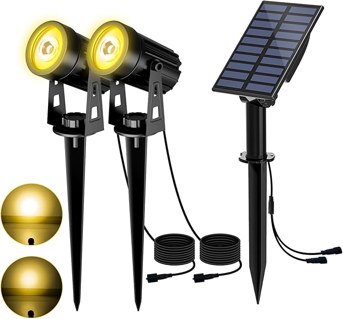 Solar Landscape Spotlights, LED