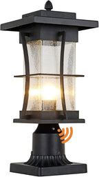 Post Lighting Fixture for Outdoor Posts, Black Waterproof