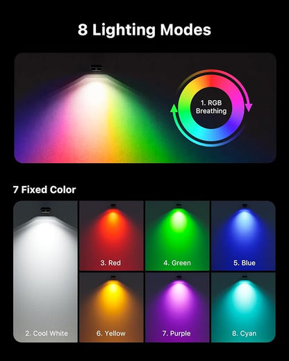 8 Pack Color Changing Solar Gutter Lights Outdoor Decorative 12 LED Waterproof Clip On Gutters Light for Eaves, Roof, Rainspout, Fence, Railing, Wall, Garage, House Porch, Deck, Yard, Cycle Modes(RGB)