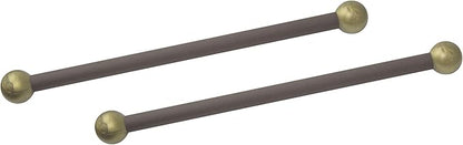 Solus SCA-335BZ-2PK 15" Aluminum Cross Arm Ladder Rest for Outdoor Lamp Posts and Poles, Easy to Mount, Maintenance Free and Weather Resistant, Bronze Bar with Gold Caps, Pack of 2