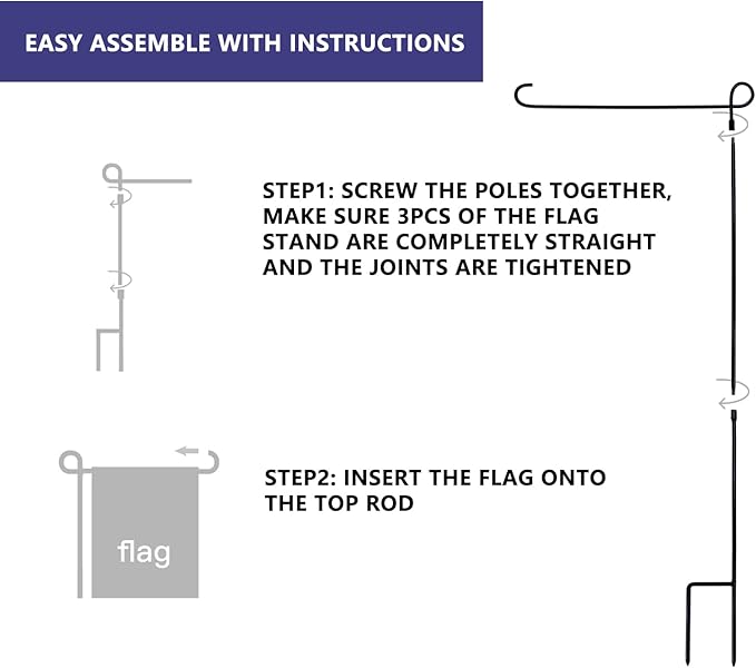 Solar Flagpole Lamp, Auto On/Off