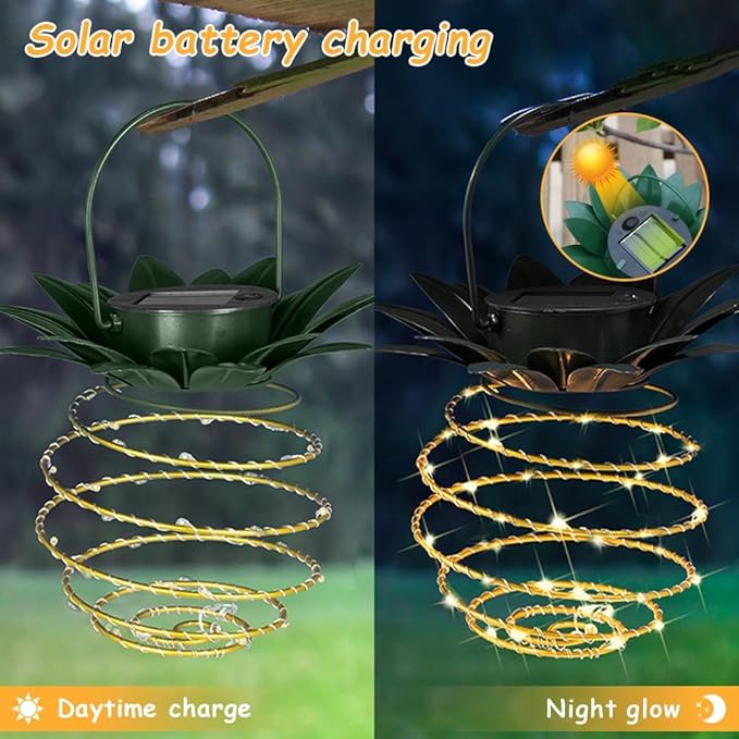 Solar Yard Path Lights 4-Pack, Waterproof