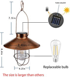 Rustic Backyard Solar Lanterns for Yard, Waterproof LED
