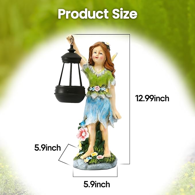 Solar Garden Garden Statue Light, Outdoor Decor