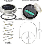 8-Pack LED Patio String Lights, Waterproof Outdoor