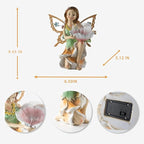 Solar Garden Statue Light 9.45", Yard Decor
