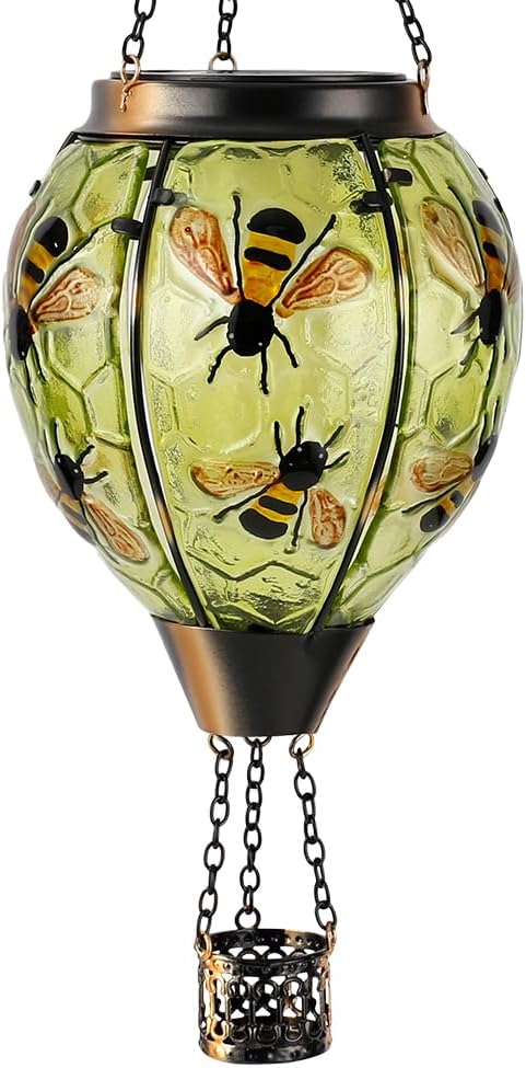 Bee Solar Hanging Lanterns, Classic Garden Decor