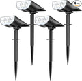 6-Pack Solar Wall Spotlights, Waterproof